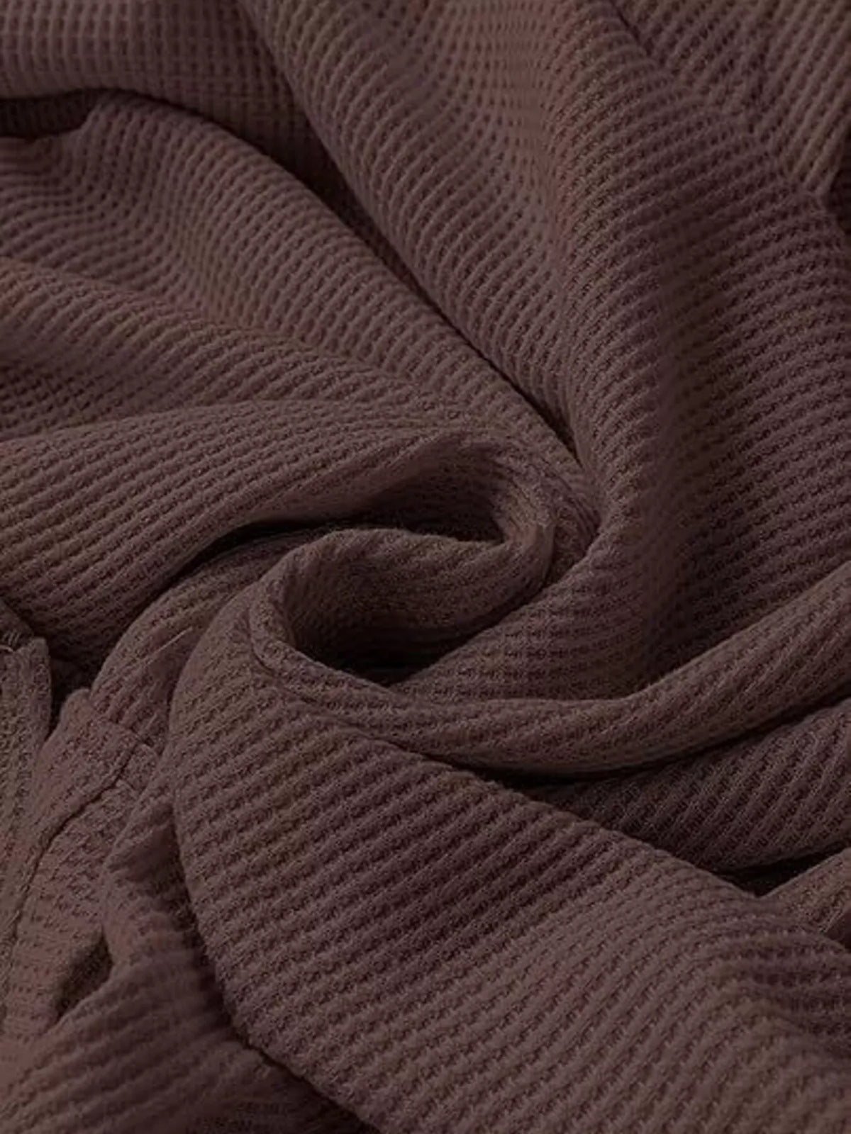 Close-up of brown textured fabric