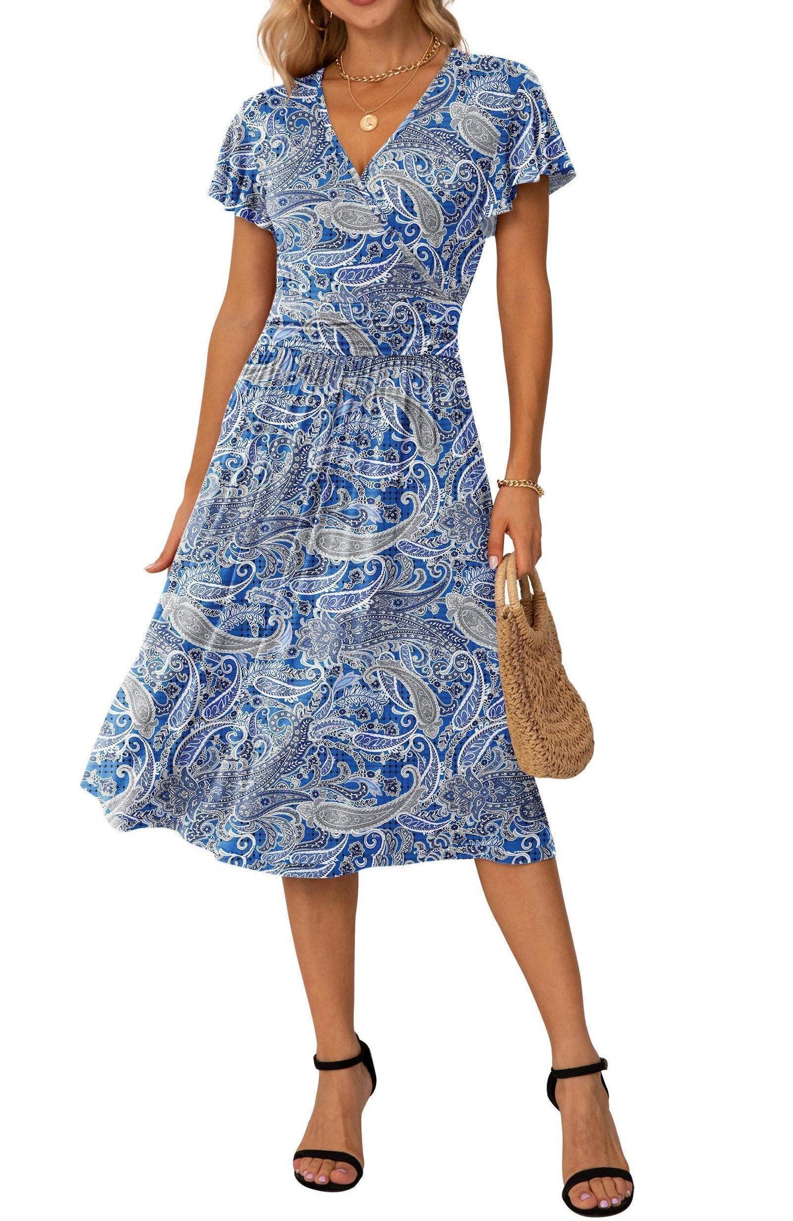 Perssia CashewBloom™ Floral Summer Dress - PERSSIA