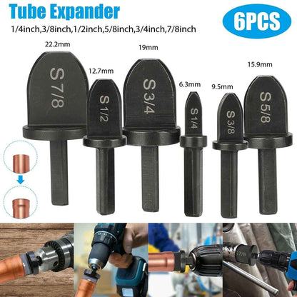Perssia CopperExpand Pro™ 6PC Swaging Drill Bit Set