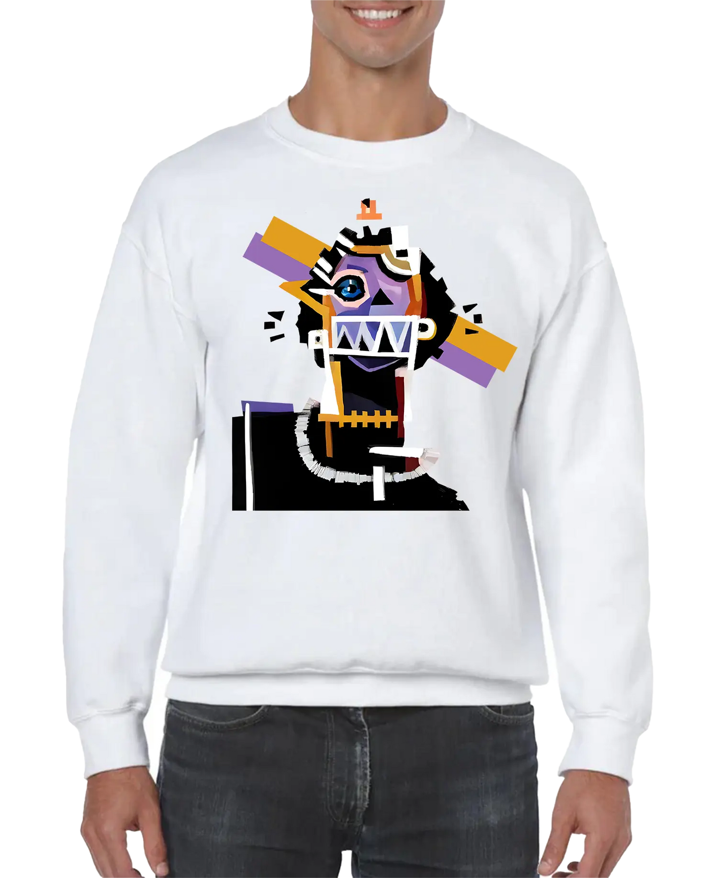 Neocubism Artwork Men Sweatshirt