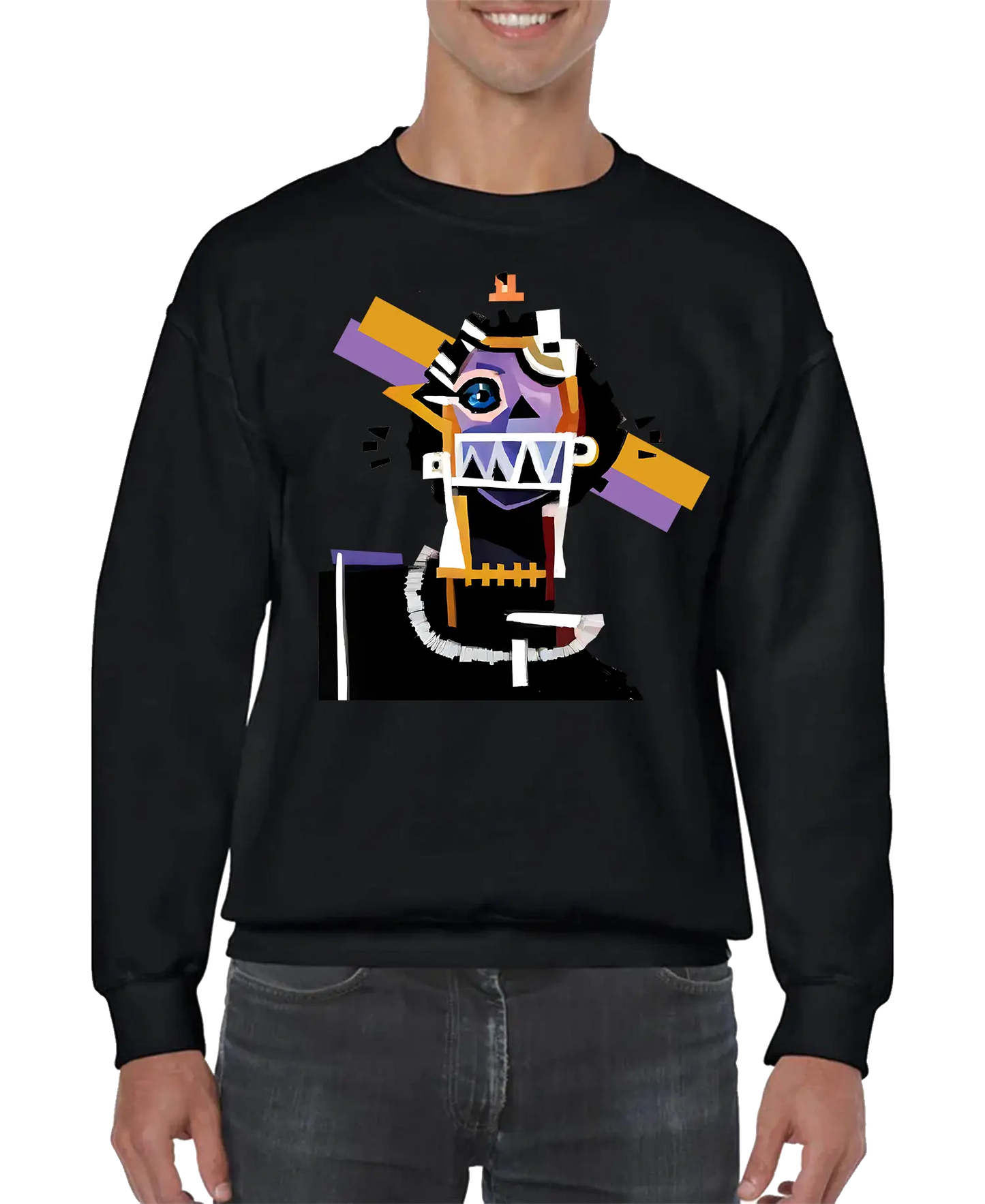 Neocubism Artwork Men Sweatshirt