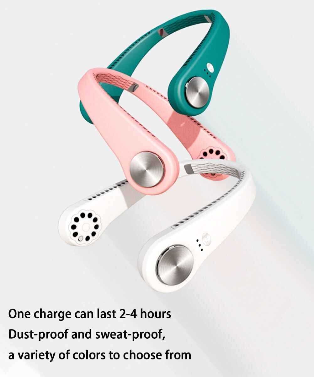 Perssia CoolBreeze Fan — Wearable Neck Fan for Hands‑Free Cooling
