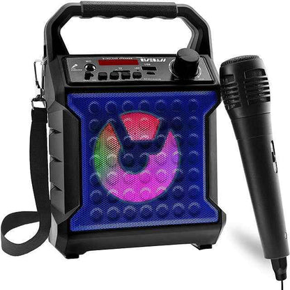 Perssia PartyVibe Portable Karaoke System — Wireless LED Speaker + Mic Set