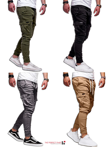 Men's Casual Joggers Pants Sweatpants Cargo Combat Loose Sport Workout Trousers-US