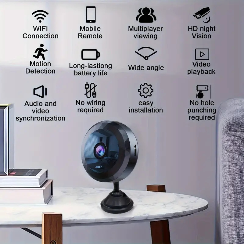 Perssia DiamondGuard™ Mini WiFi HD Security Camera - PERSSIA