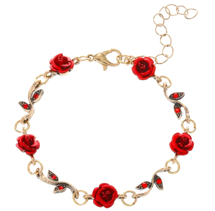 Perssia Timeless Rose™ Jewelry Set — Vintage 3‑Piece Necklace, Bracelet & Earrings - PERSSIA