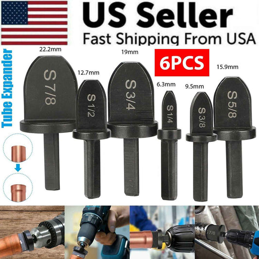 Perssia CopperExpand Pro™ 6PC Swaging Drill Bit Set