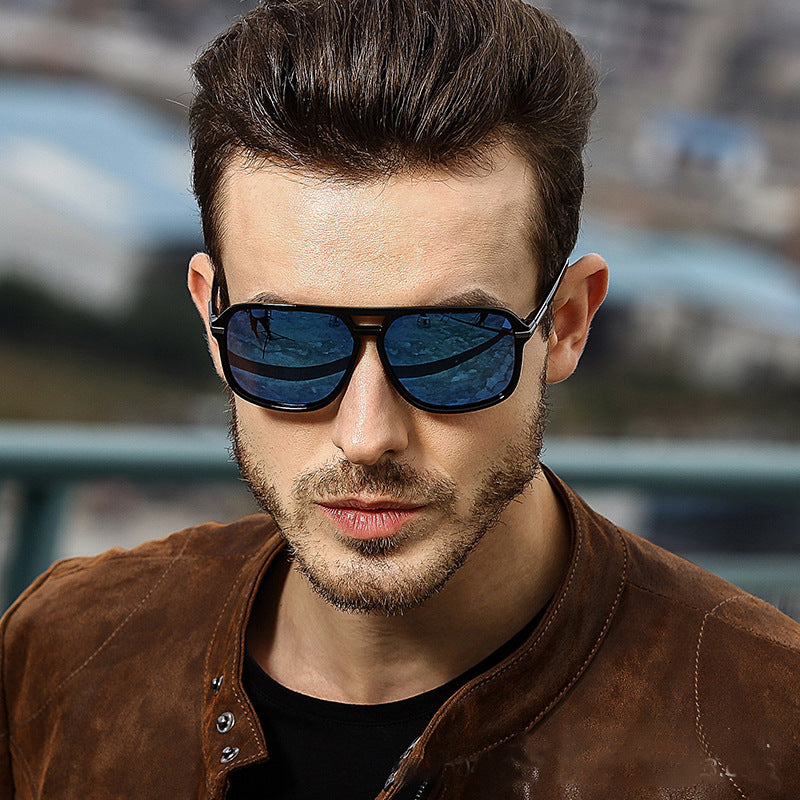 Perssia RetroShield™ Polarized Sunglasses Men's Sunglasses with Double Bridge - PERSSIA