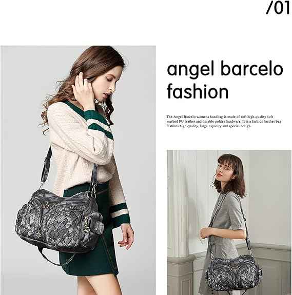 Perssia ElysianBarcelo™ — Chic Fashion Tote & Hobo Handbag for Women (PU Leather | Everyday & Travel Ready)