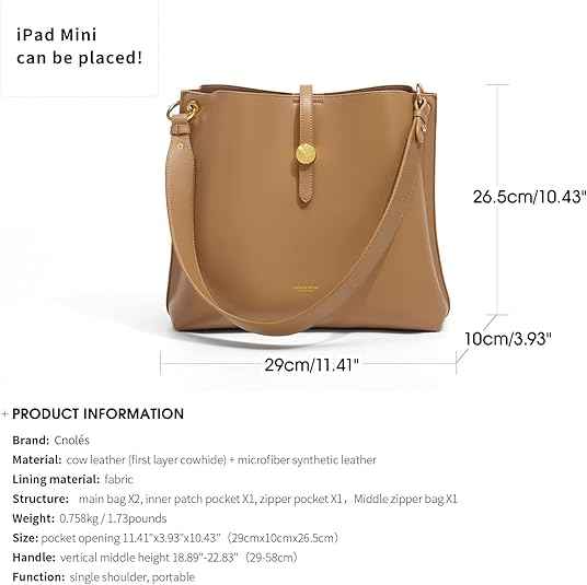 Perssia Cnoles PrimeTote™ — Women’s Premium Leather Top‑Handle Satchel