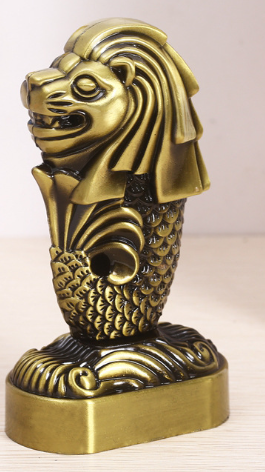 Perssia MerlionLegacy™ Metal Sculpture — Singapore Landmark Home Décor Model (Bronze Alloy) - PERSSIA