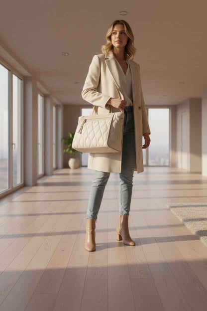 Missnine Puffy Quilted Tote