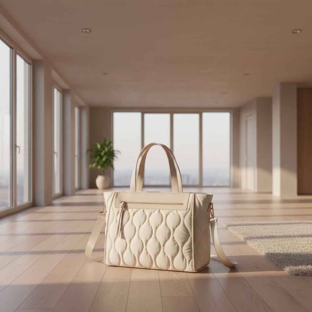 Missnine Puffy Quilted Tote