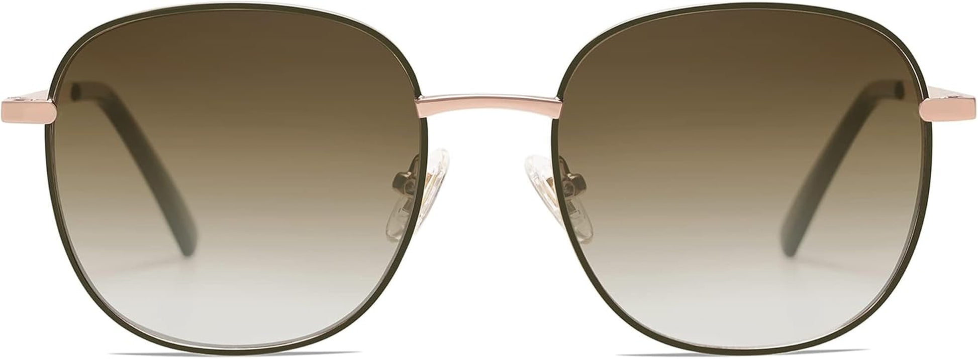 Classic Trendy Square Sunglasses for Women Men Cute Big Frame Gold Shades SJ1137