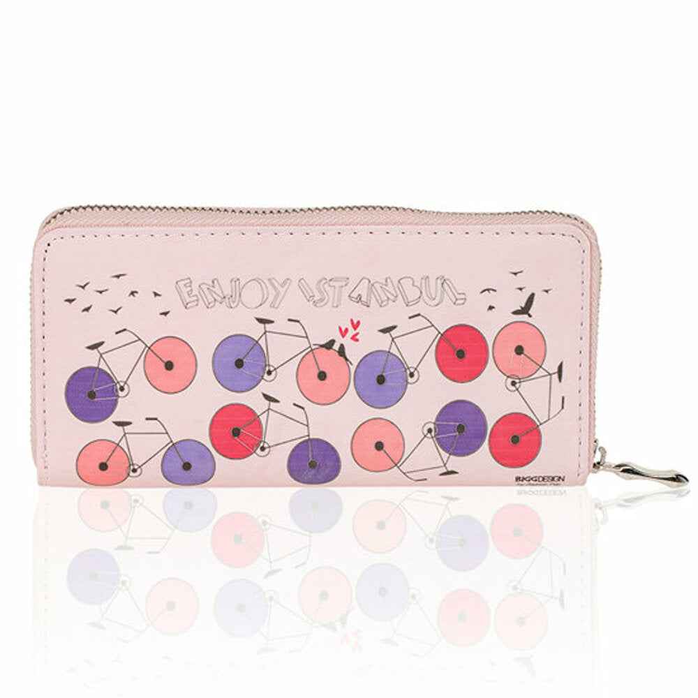 Perssia CycleChic Pink Bicycle Wallet — Artistic Everyday Carry