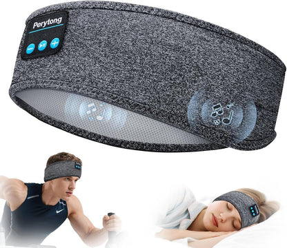 Sleep Headphones, Bluetooth Sports Headband Headphones with Ultra-Thin HD Stereo Speakers Perfect for Sleeping,Workout,Jogging,Yoga,Insomnia, Air Travel, Meditation