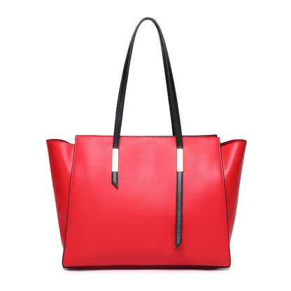 Perssia WingLuxe™ Grande — Large‑Capacity One‑Shoulder Cowhide Handbag - PERSSIA