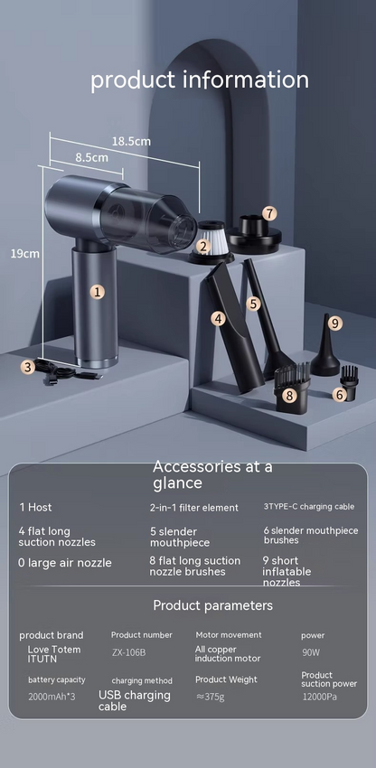 Handheld Car Vacuum - PERSSIA