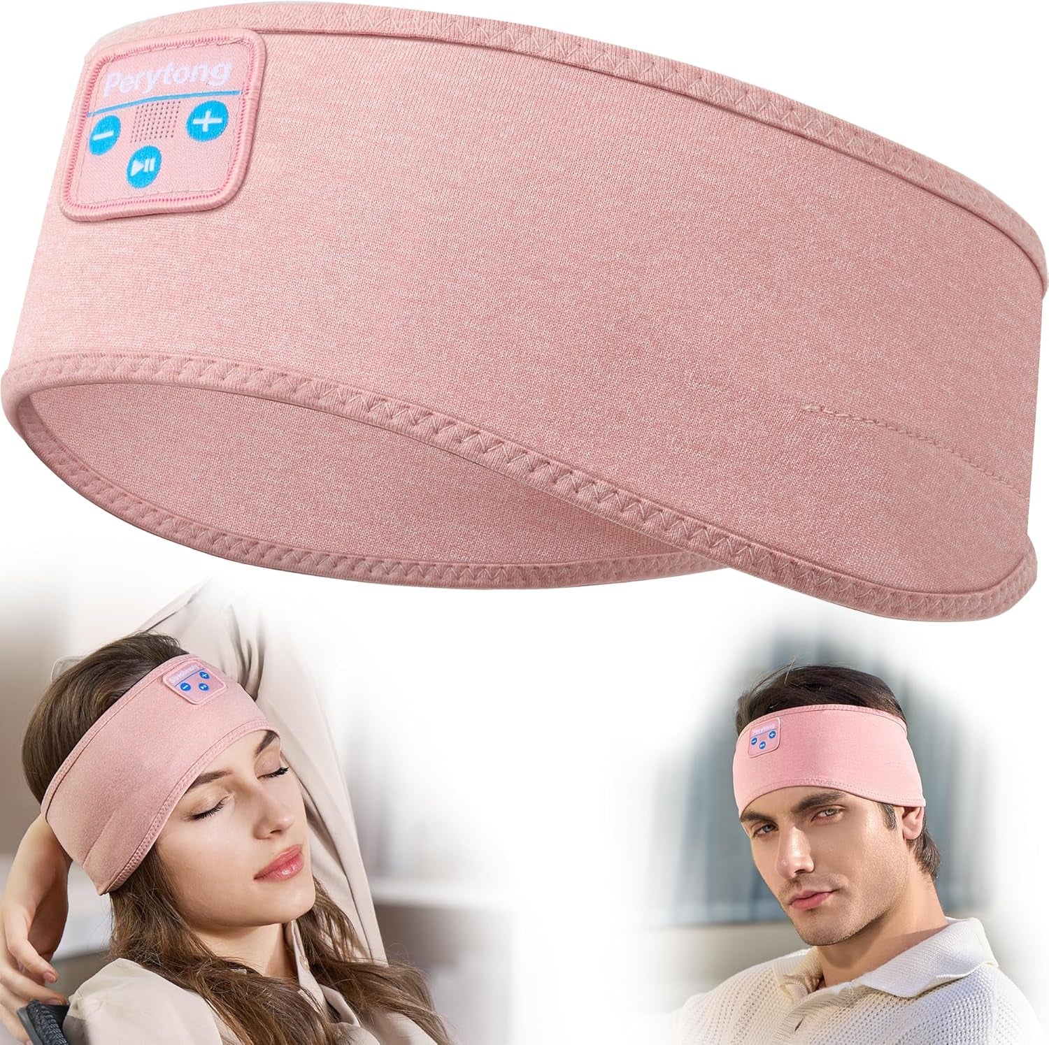 Sleep Headphones, Bluetooth Sports Headband Headphones with Ultra-Thin HD Stereo Speakers Perfect for Sleeping,Workout,Jogging,Yoga,Insomnia, Air Travel, Meditation