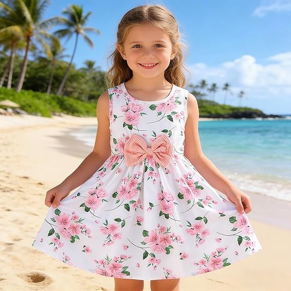 Perssia LittleBloom™ Two‑Piece Dress & Ruffle Cardigan Set — Pink (Ages 2–8) - PERSSIA