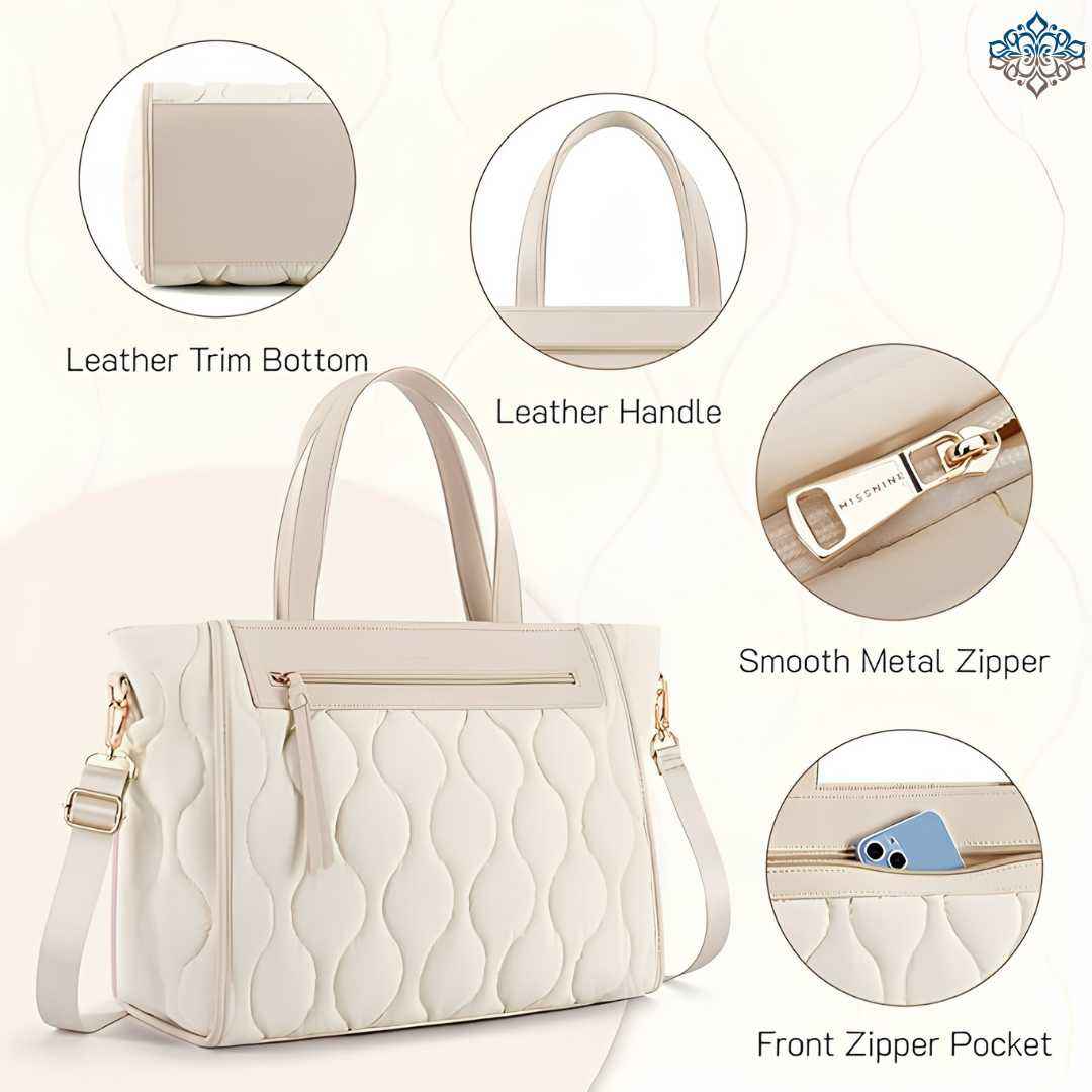 Missnine Puffy Quilted Tote