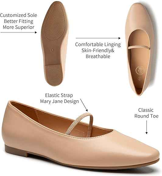 Perssia MaryJolie™ Flats — Classic Mary Jane Shoes for Effortless Everyday Style