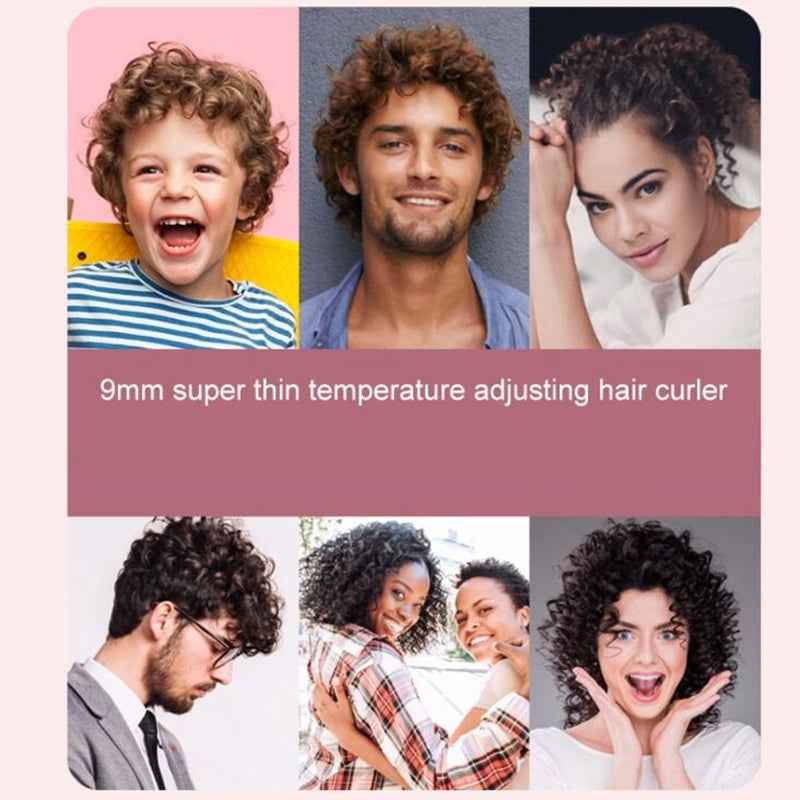 Perssia Elegant Pro Curling Iron — 9mm Pear Flower Slim Barrel Styler