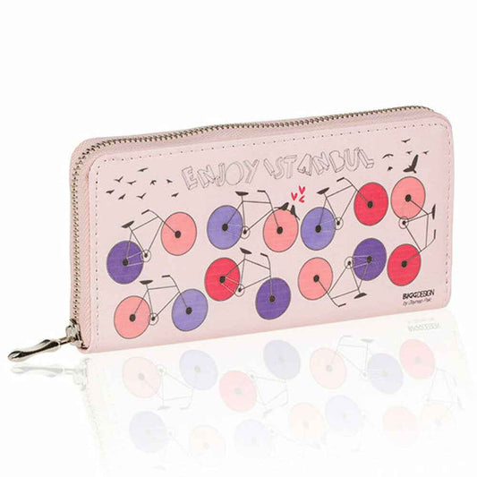 Perssia CycleChic Pink Bicycle Wallet — Artistic Everyday Carry