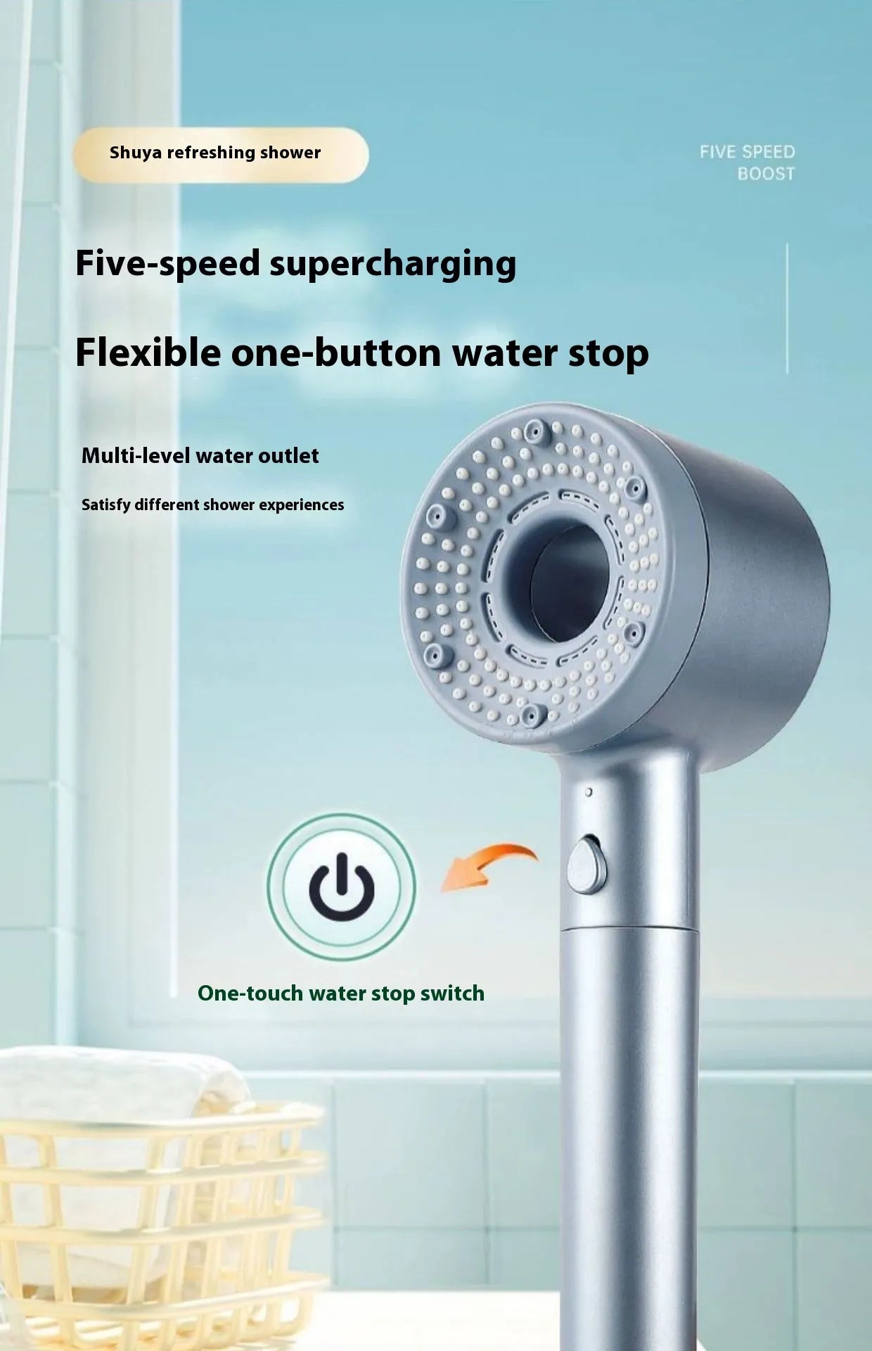 Perssia PureFilter™ High‑Pressure Filtered Shower Head - PERSSIA