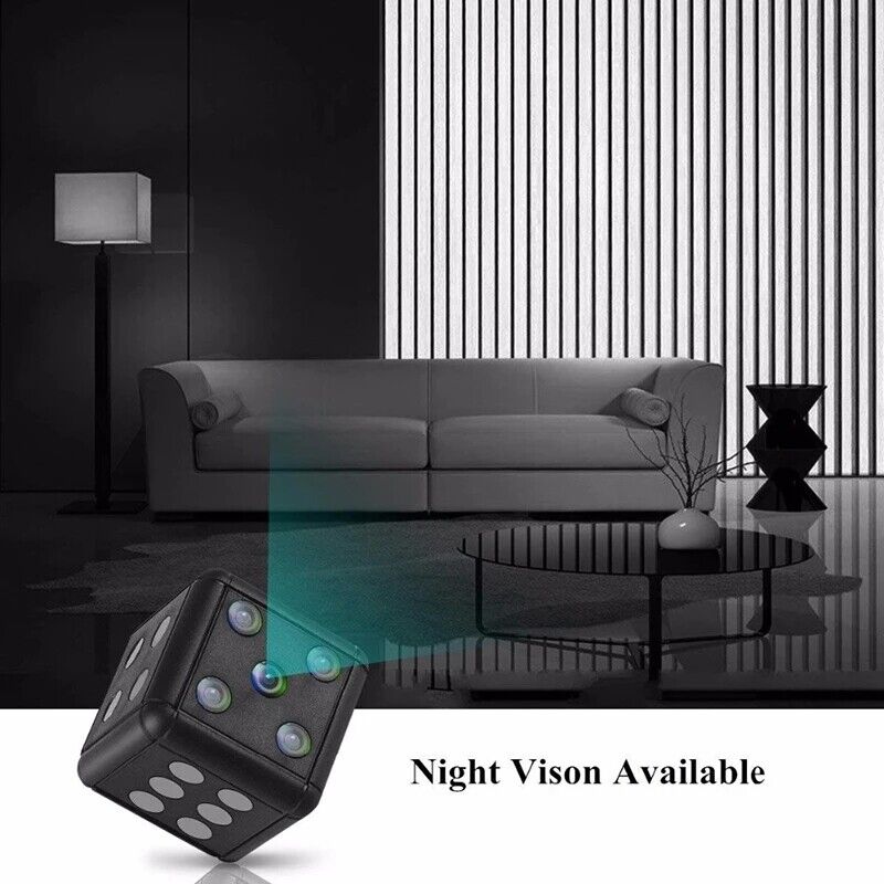 Mini Dice Camera Home Security Night Vision HD 1080P Motion Detection Nanny Cam - PERSSIA