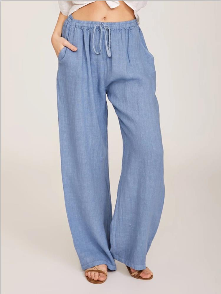 Women's Casual Cotton And Linen Loose Yoga Pants-US