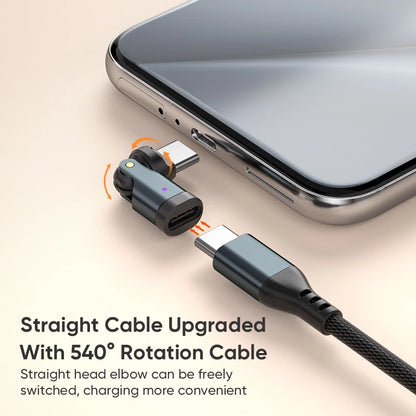 240W USB C Adapter USBC to Type C OTG Fast Charge Cable Adapter Type C Male to Female Converter for Iphone16 Macbook Laptop