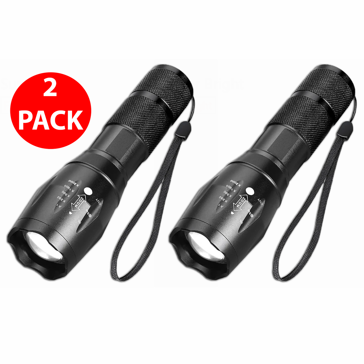 Perssia BeamForce X™ Tactical Zoom Flashlight