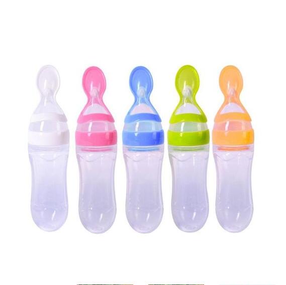 Perssia BabyEase™ — Silicone Feeding Bottle &amp; Rice Cereal Spoon Set - PERSSIA