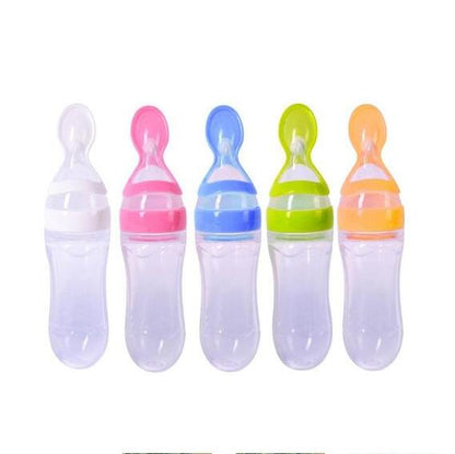 Perssia BabyEase™ — Silicone Feeding Bottle &amp; Rice Cereal Spoon Set - PERSSIA