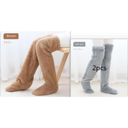 Perssia FuzzKnee™ Over‑Knee Warm Socks — Ultra‑Soft Winter Comfort - PERSSIA