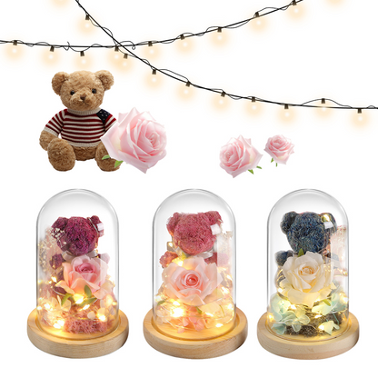 Perssia EternalGlow™ Rose & Teddy Gift Box with LED Lights - PERSSIA