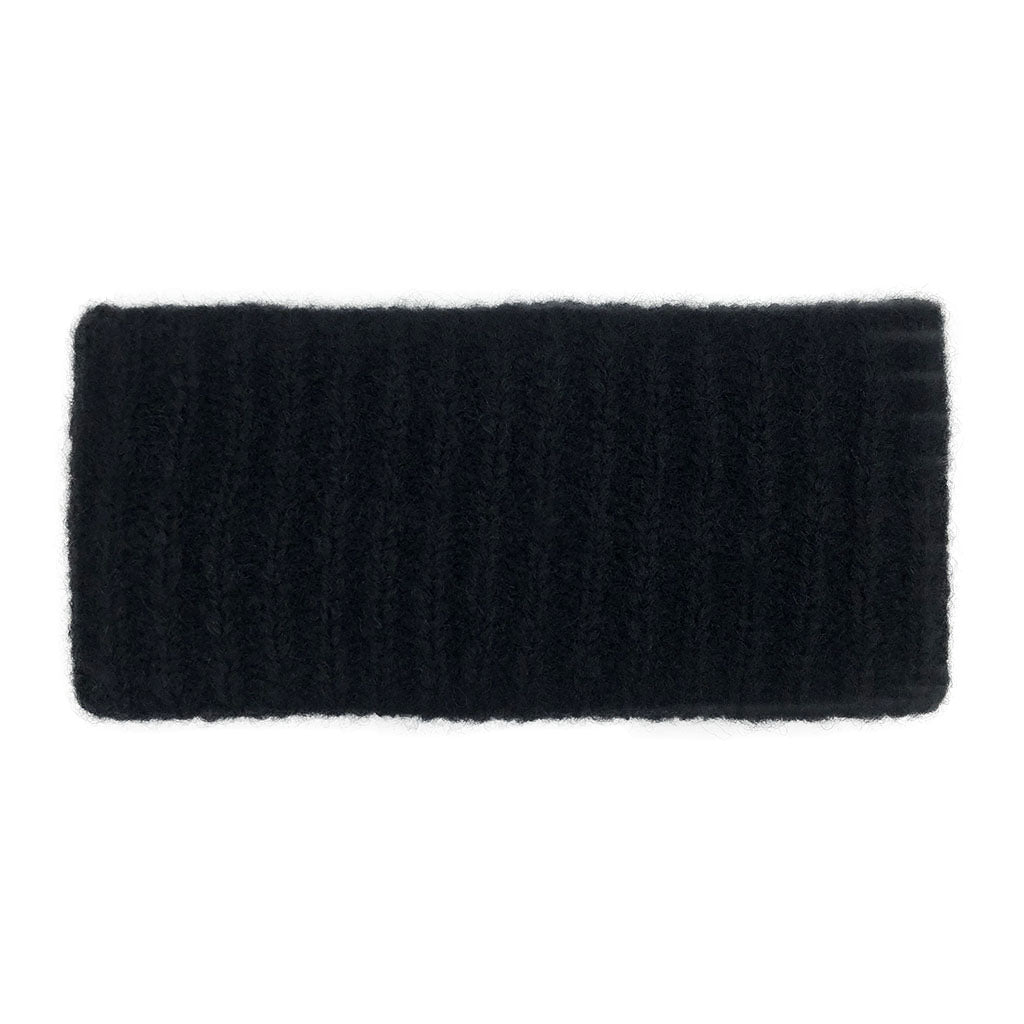 Perssia AndesRib™ Black Alpaca Ear Warmer - PERSSIA