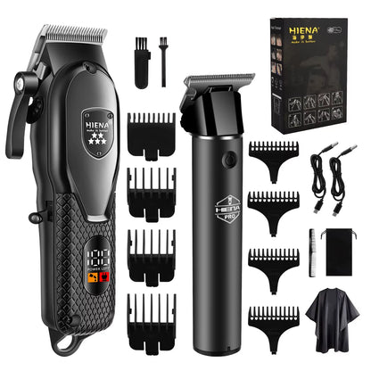 Hair Clipper Kit for Men Electric Shaver Hair Trimmer Professional Cutting Machine Hair Trimmer with LCD Digital Display