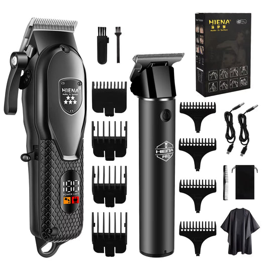 Hair Clipper Kit for Men Electric Shaver Hair Trimmer Professional Cutting Machine Hair Trimmer with LCD Digital Display