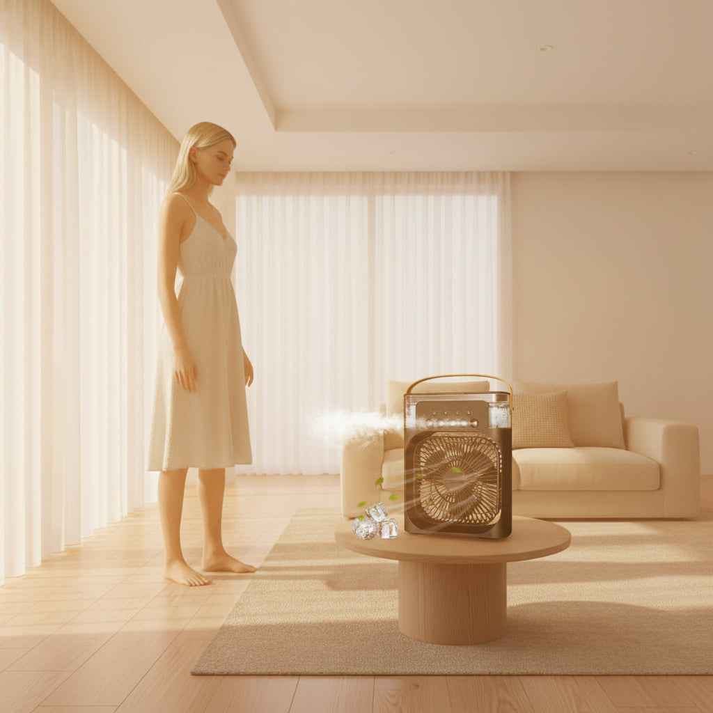 Perssia ChillCube 3‑in‑1 Mini Air Conditioning Unit — Cool • Humidify • Purify