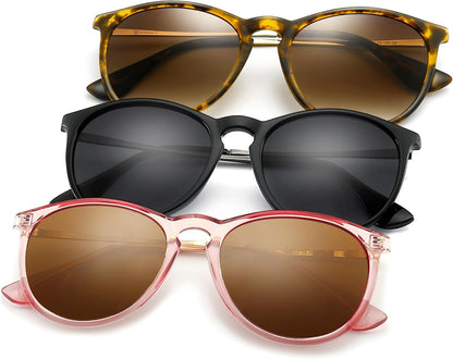 Premium Vintage round Sunglasses for Women Men Classic Retro Trendy Style