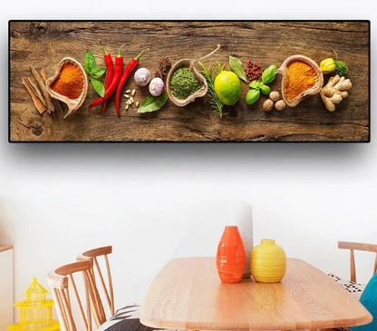 Perssia SpiceGourmet™ Canvas Art — Modern Herb & Spice Wall Décor - PERSSIA
