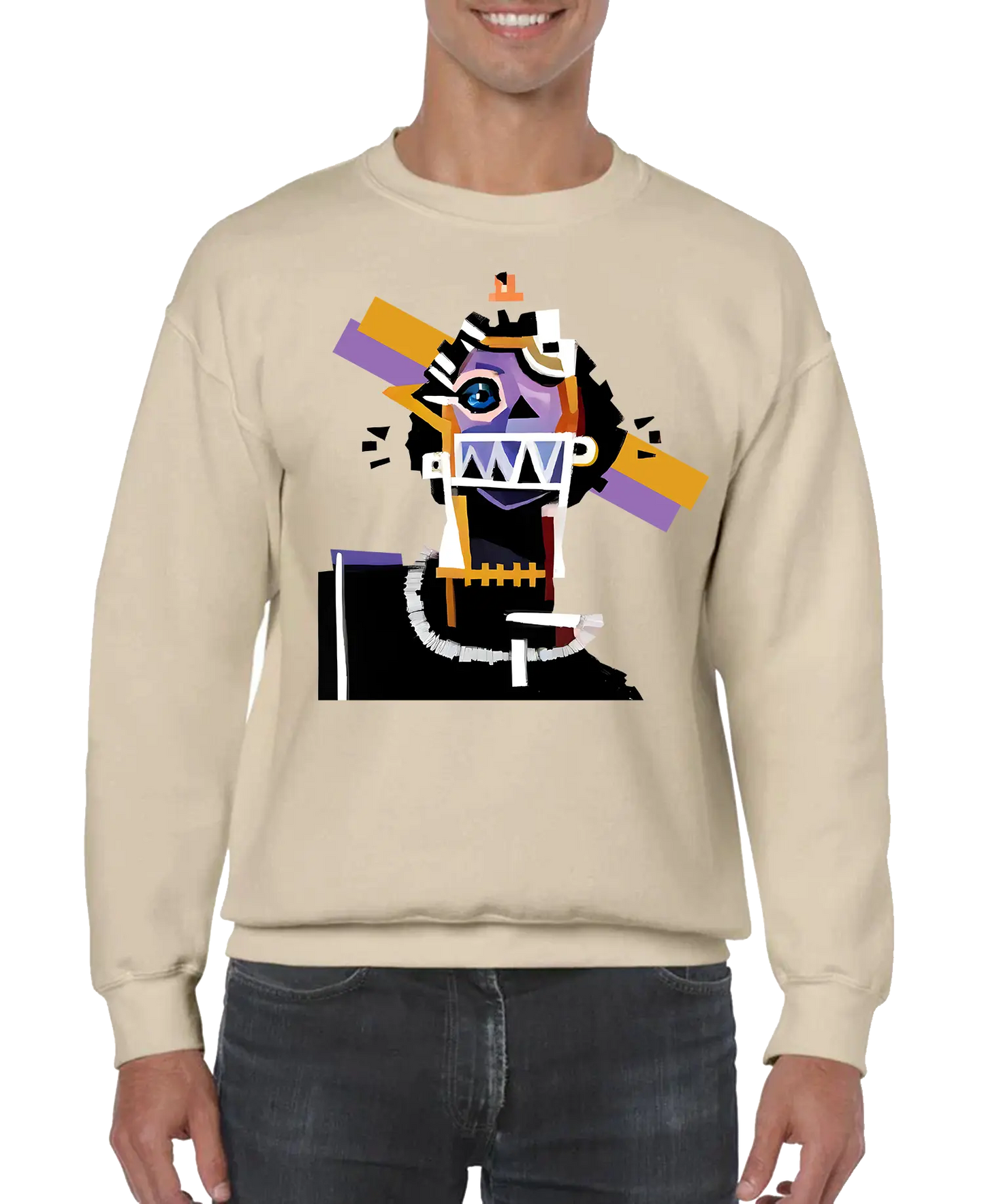 Neocubism Artwork Men Sweatshirt