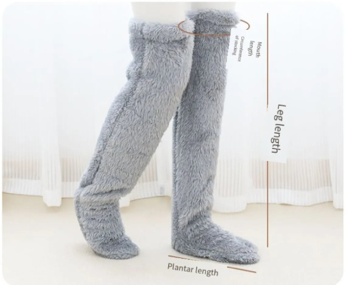 Perssia FuzzKnee™ Over‑Knee Warm Socks — Ultra‑Soft Winter Comfort - PERSSIA
