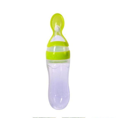Perssia BabyEase™ — Silicone Feeding Bottle &amp; Rice Cereal Spoon Set - PERSSIA