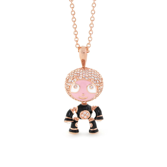 Lga Bubble Kids Pave Boy Necklace