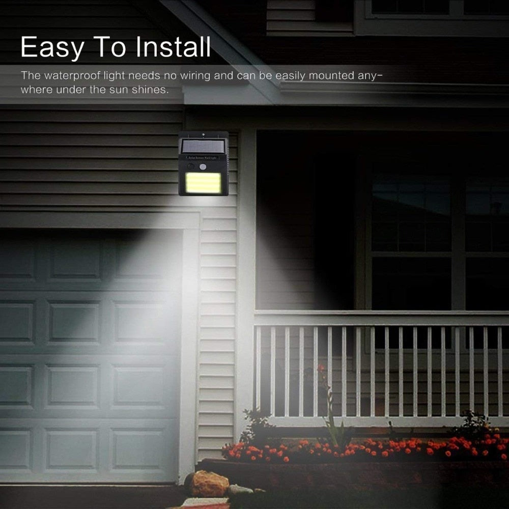 Perssia SunGuard™ Waterproof Solar Sensor Wall Light (Black) - PERSSIA