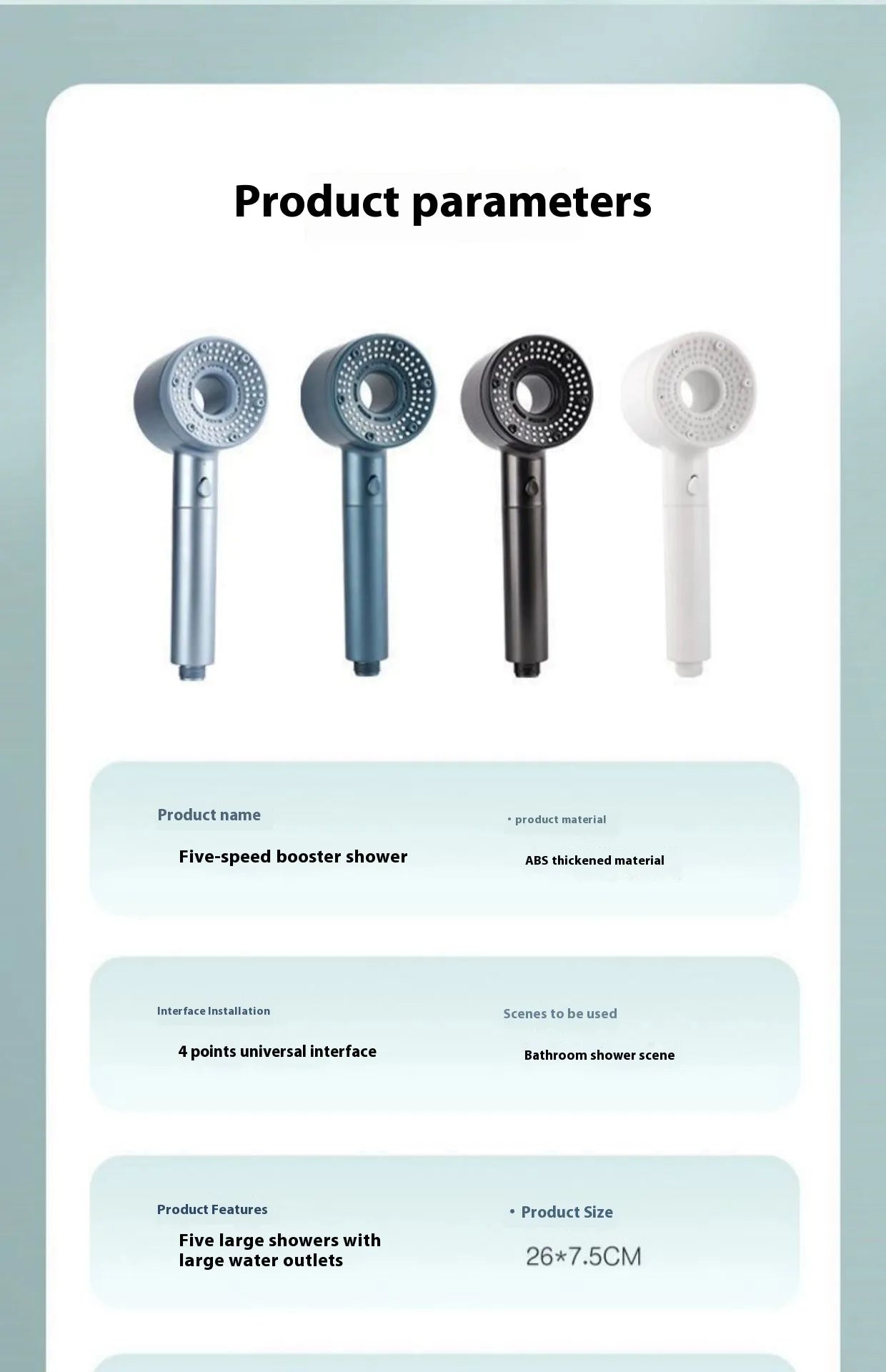 Perssia PureFilter™ High‑Pressure Filtered Shower Head - PERSSIA