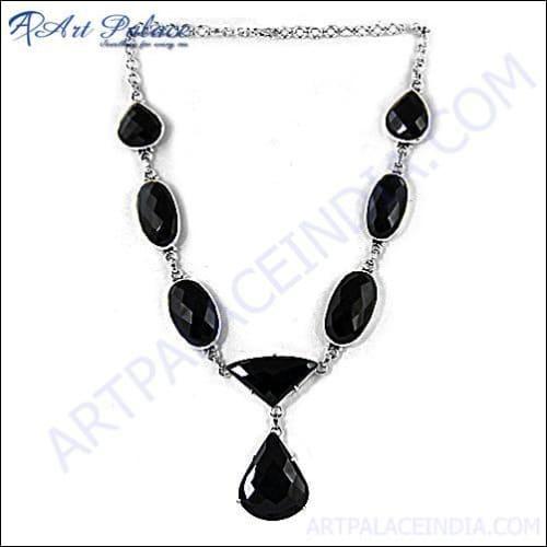 Perssia NoirAura™ Black Onyx Sterling Silver Necklace - PERSSIA